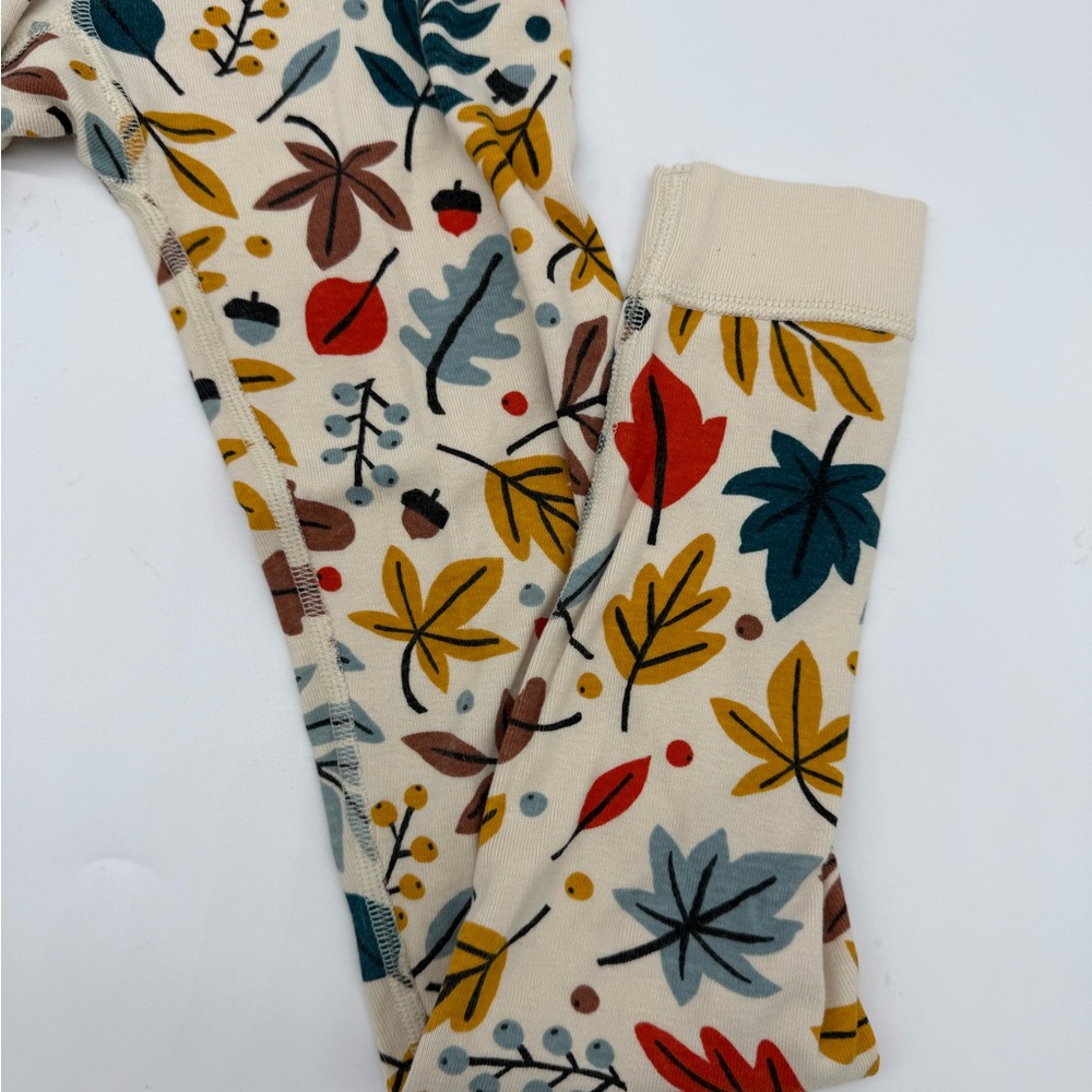Hanna Andersson Fall Leaf Print Pajama Pants- Multicolor - Picture 5 of 7